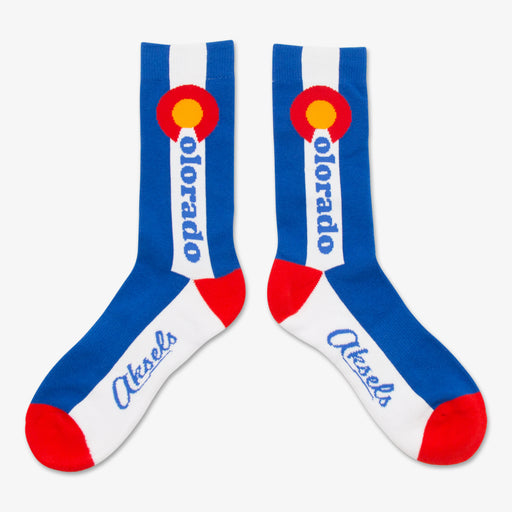 Aksels Colorado Flag Script Socks