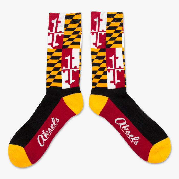 Aksels Maryland Flag Socks - Black