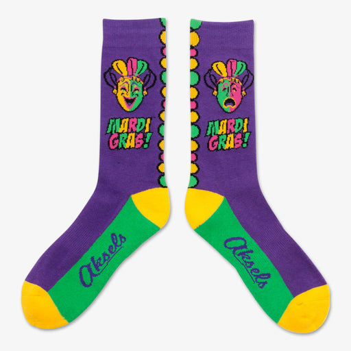 Aksels Mardi Gras Socks