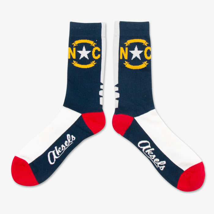 Aksels North Carolina Flag Socks