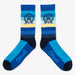 Aksels Striped New Jersey Socks - Blue