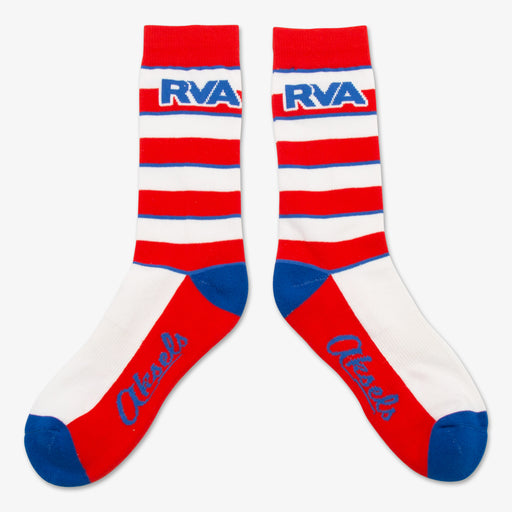 Aksels Striped RVA Socks - Red