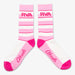 Aksels Striped RVA Socks - Pink