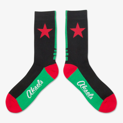 California Flag Star Socks - Black