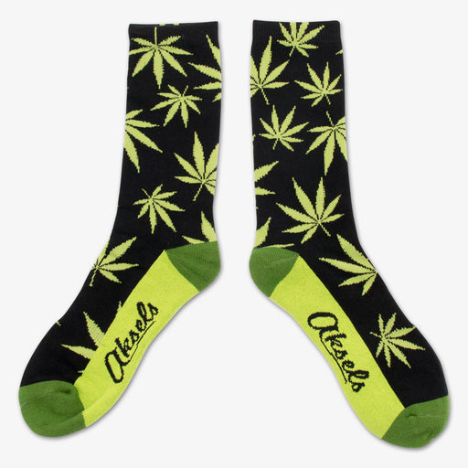 Aksels All Over Print Weed Socks