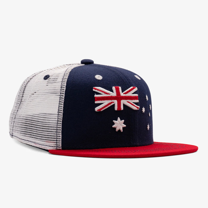 Kids Australia Flag Flatbill Snapback Hat