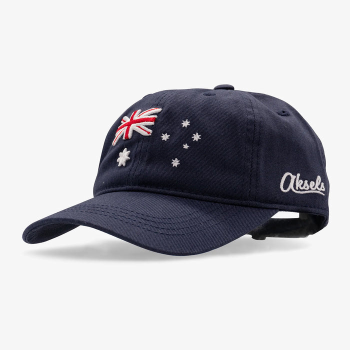 Kids Australia Flag Curved Strapback Hat