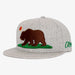 Aksels California Grizzly Snapback Hat - Heather