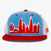 Aksels Chicago Skyline Trucker Hat - Blue