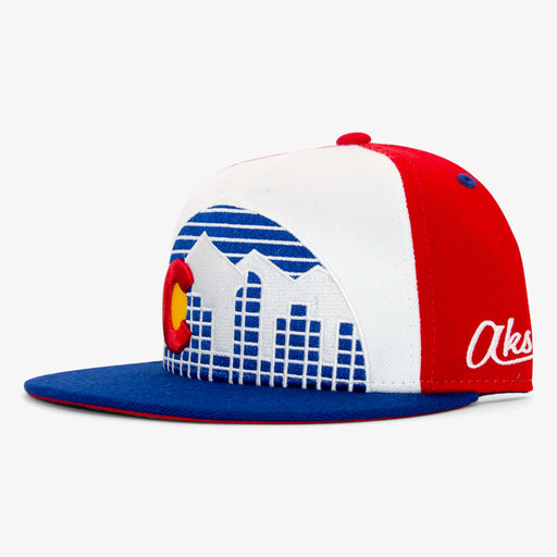 Aksels Throwback Colorado Skyline Snapback Hat