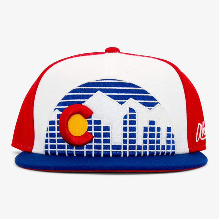 Aksels Throwback Colorado Skyline Snapback Hat