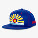 Aksels Colorado Sunset Snapback Hat - Royal