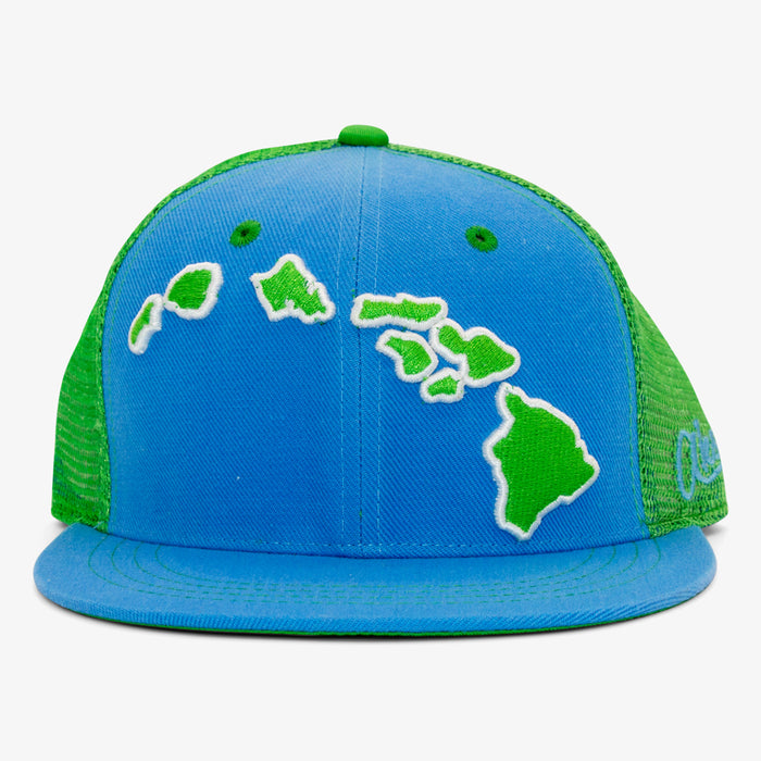 Aksels Hawaii Islands Trucker Hat - Aqua
