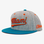 Cursive Miami Snapback Hat — Aksels