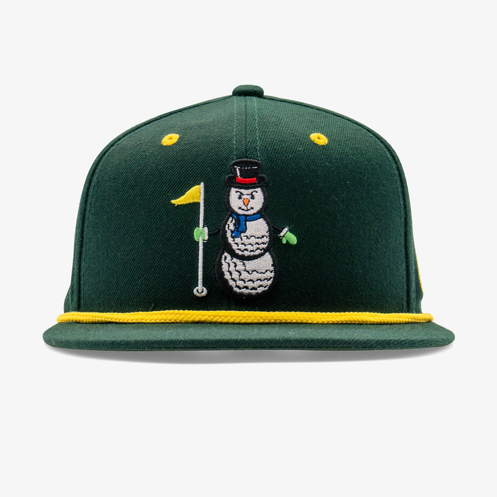 Snowman Snapback Golf Hat