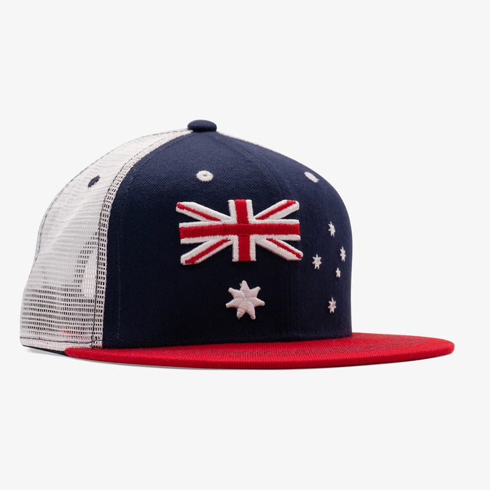 Australia Flag Flatbill Snapback Hat