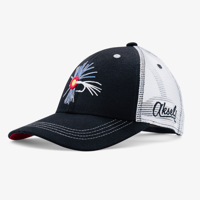 Low Pro Colorado Fly Fishing Trucker Hat - Black