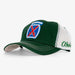 Aksels 10th Mountain Division Curved Trucker Hat  - Green