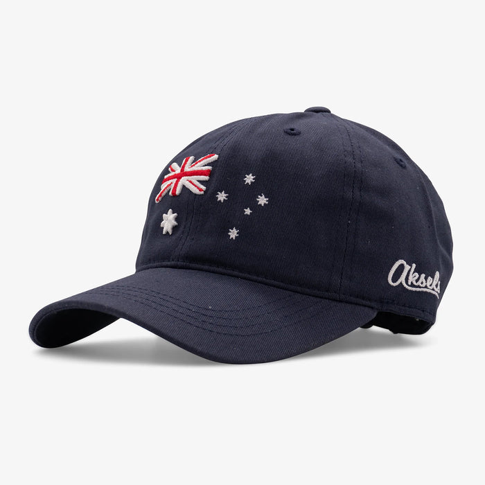 Australia Flag Curved Strapback Hat
