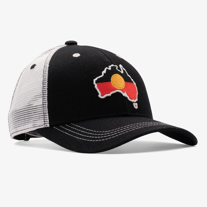 Aboriginal Flag Curved Snapback Hat