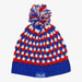 Aksels Red White and Blue Dots Beanie