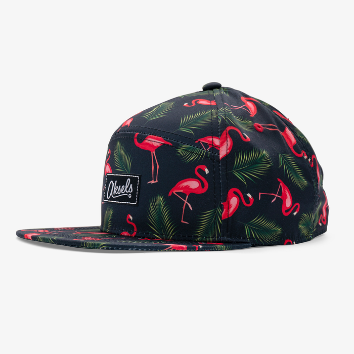 Pink Flamingos Camper Hat - Right 