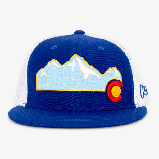 Aksels Colorado Mountain Full Flex Hat - Royal