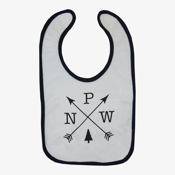 PNW Arrows Bib - White