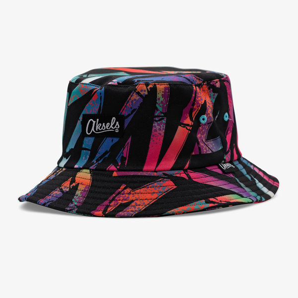 Adult Short Brim Abstract 90s Bucket Hat | Men's & Women's