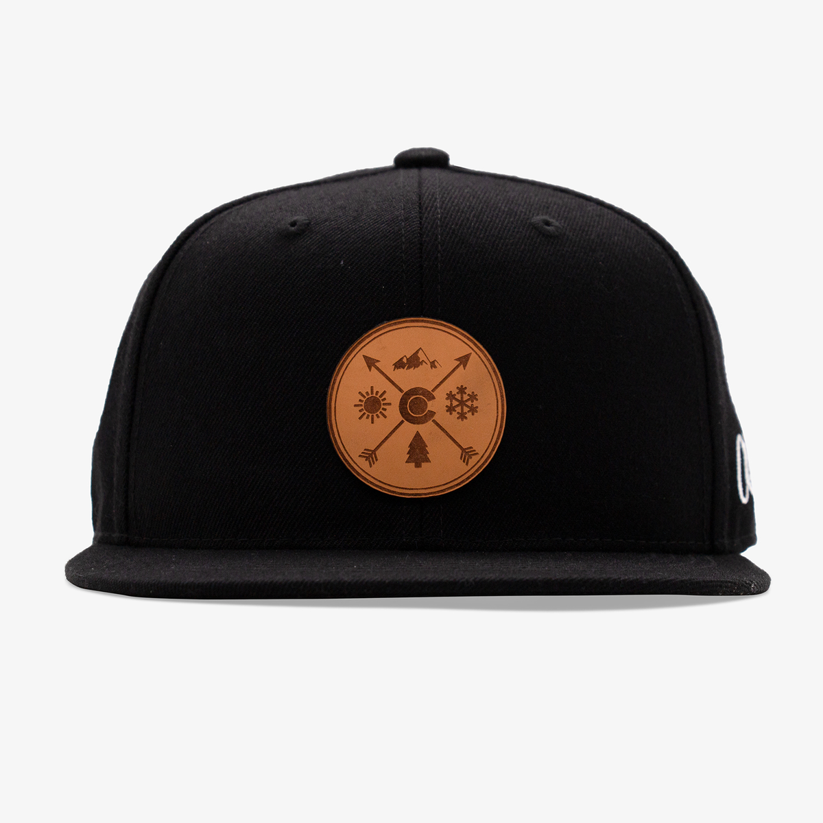 Adult Colorado Arrows Leather Patch Flatbill Snapback Hat | Mens ...