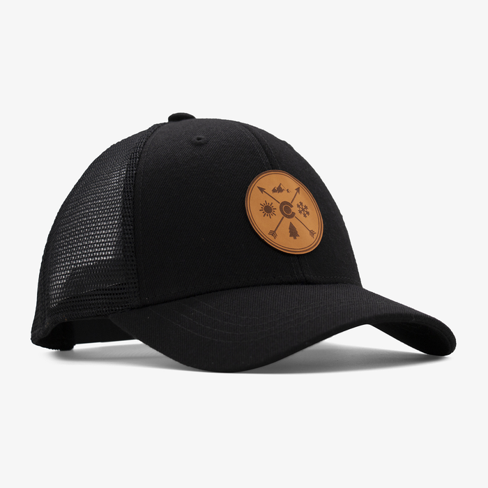 Aksels Laser Low Profile Colorado Arrows Snapback Hat Black