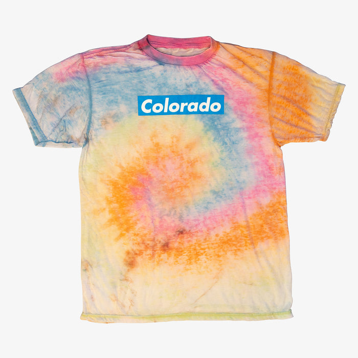 Aksels Classic Spiral Tie Dye Colorado Skate T-Shirt