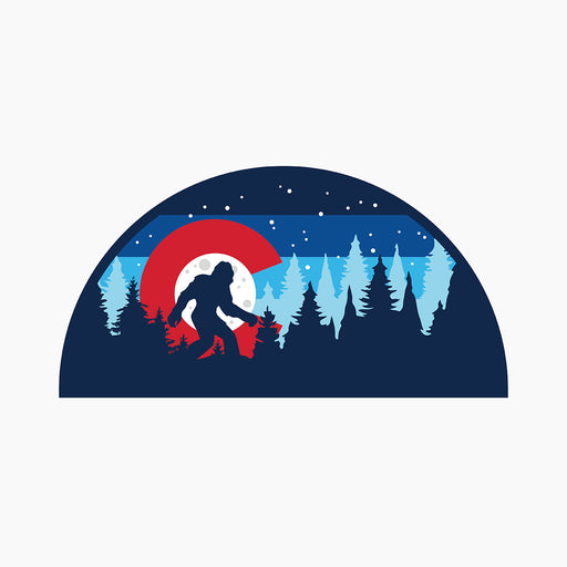 Colorado Bigfoot Silhouette Sticker
