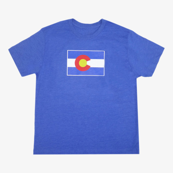 Aksels Youth Colorado Flag T-Shirt - Royal