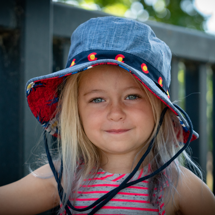 Kids Reversible Colorado Bucket Hat