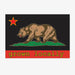 Grown Locally California Flag Sticker - Black