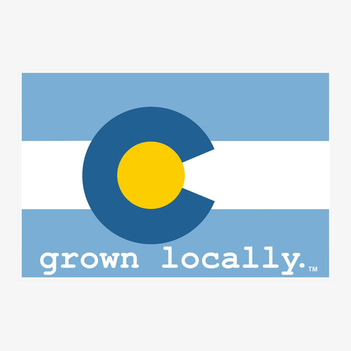 Aksels Grown Locally Colorado Flag Sticker - Baby Blue