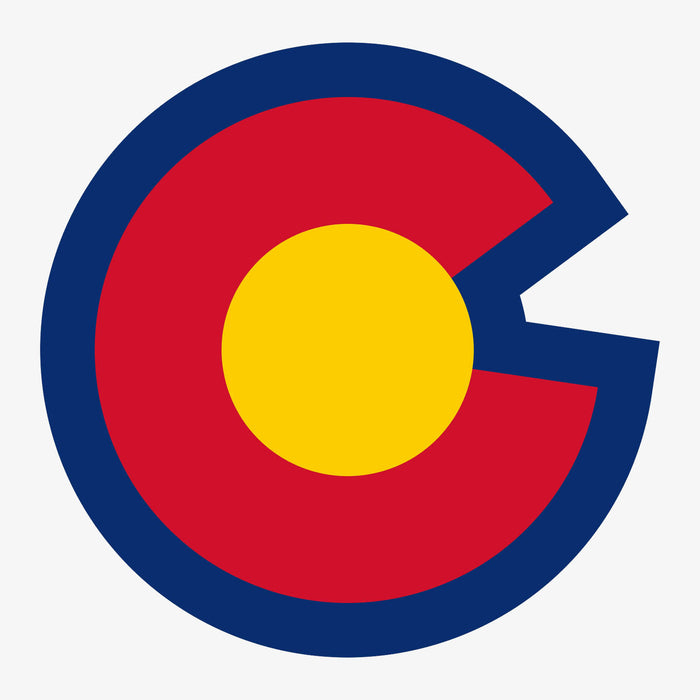 Aksels Colorado Big C Sticker - Royal