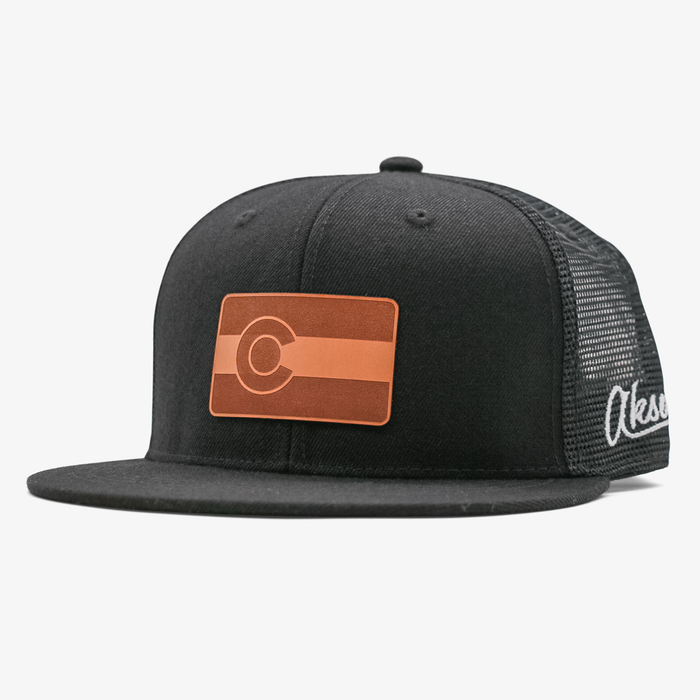 Aksels Laser Colorado Flag Trucker Hat (Black)