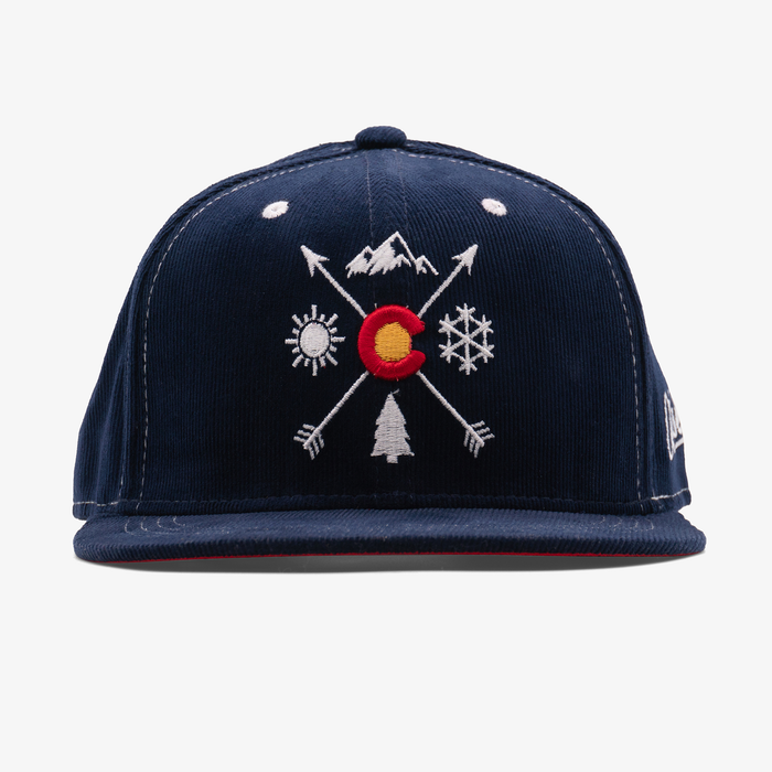 Colorado Arrows Corduroy Flatbill Snapback Hat
