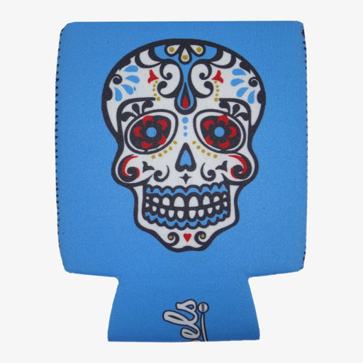 Aksels Day of the Dead Can Cooler - Blue