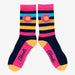 Aksels Striped Colorado Flag Socks - Neon