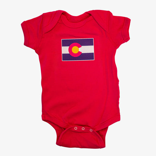 Colorado Flag Onesie - Pink