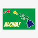 Aksels Aloha Hawaiian Islands Sticker - Green