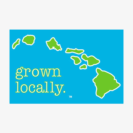 Aksels Grown Locally Hawaiian Islands Sticker - Aqua