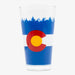 Aksels Colorado Flag Pint Glass