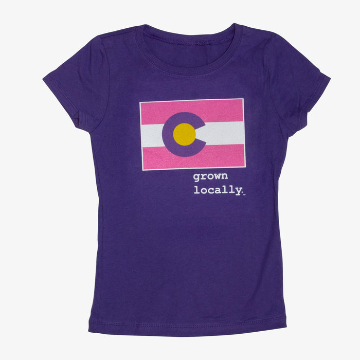 Aksels Girls Grown Locally Colorado T-Shirt