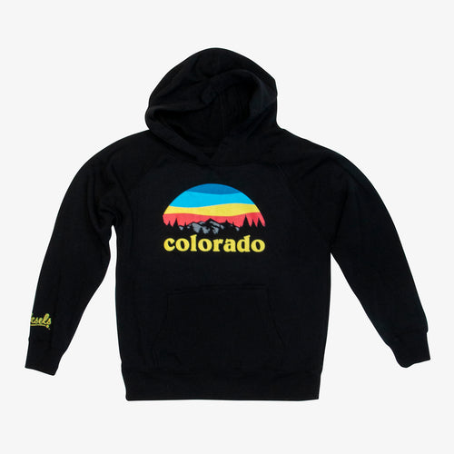 Sweat à Capuche Colorado Mountain Sunset - Design Woodland Park, Coupe Classique