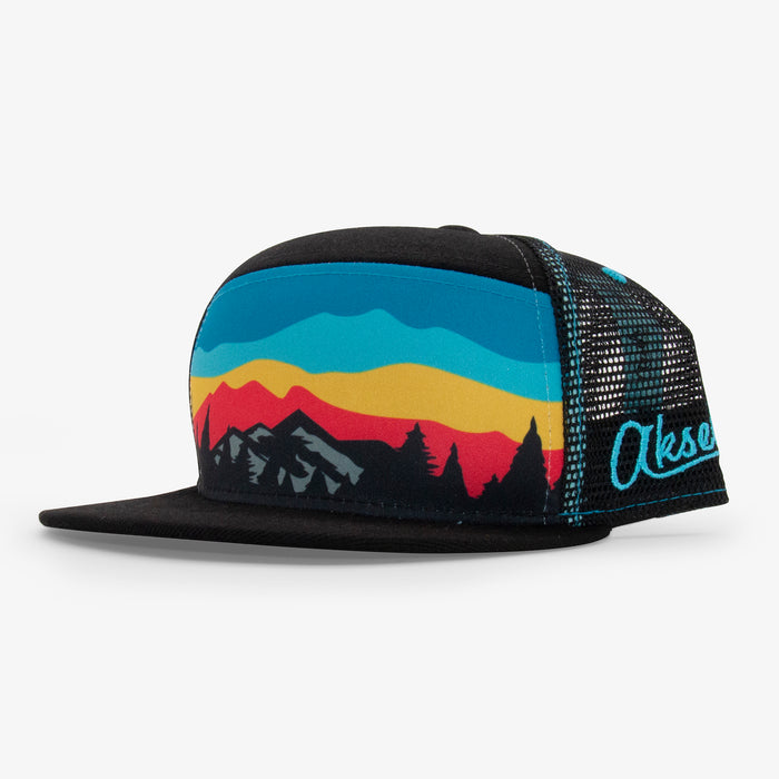Kids Mountain Landscape Camper Hat