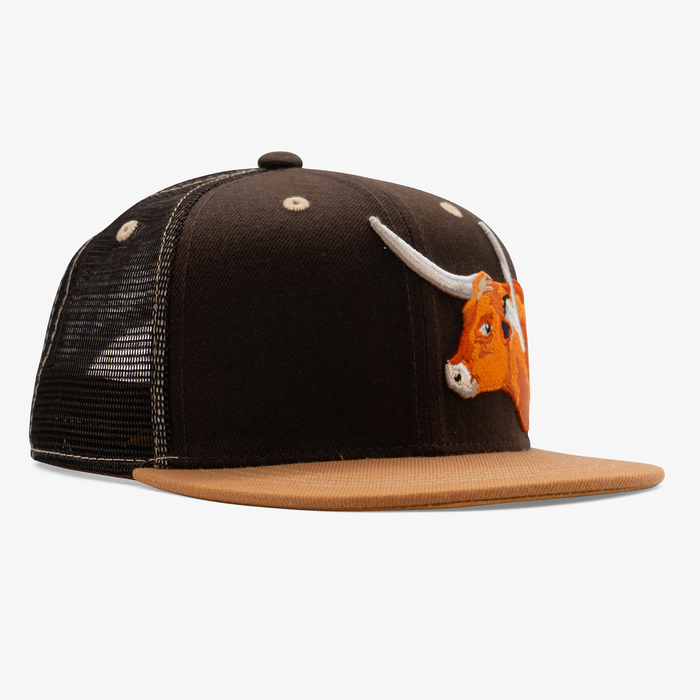 Kids Longhorn Flatbill Snapback Hat